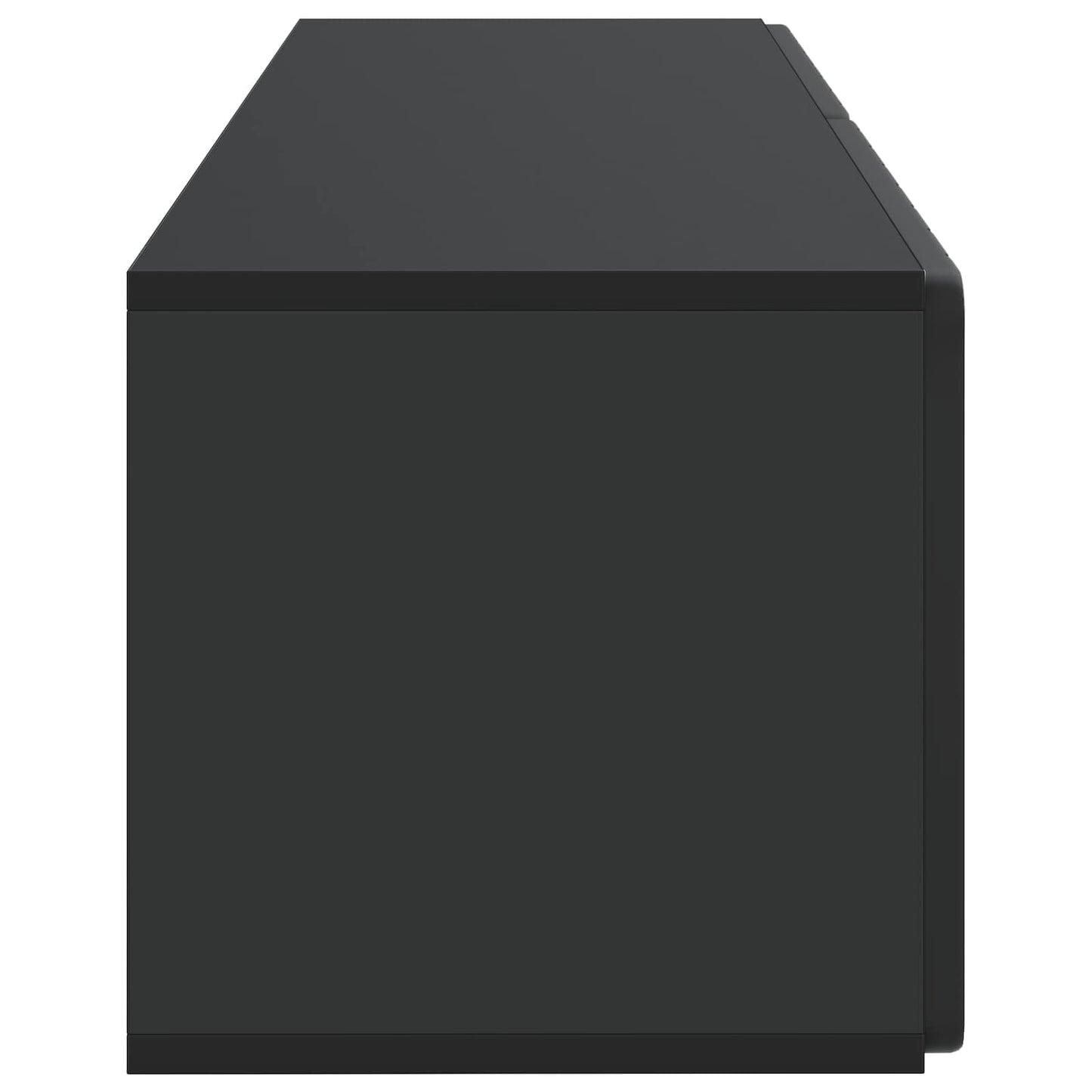 vidaXL Wall-Mounted TV Cabinet 98 x 31 x 30 cm Black Engineered Wood
