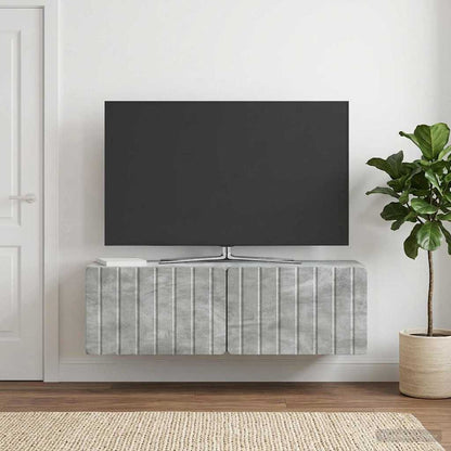 vidaXL Wall-Mounted TV Cabinet 98 x 31 x 30 cm Concrete Grey
