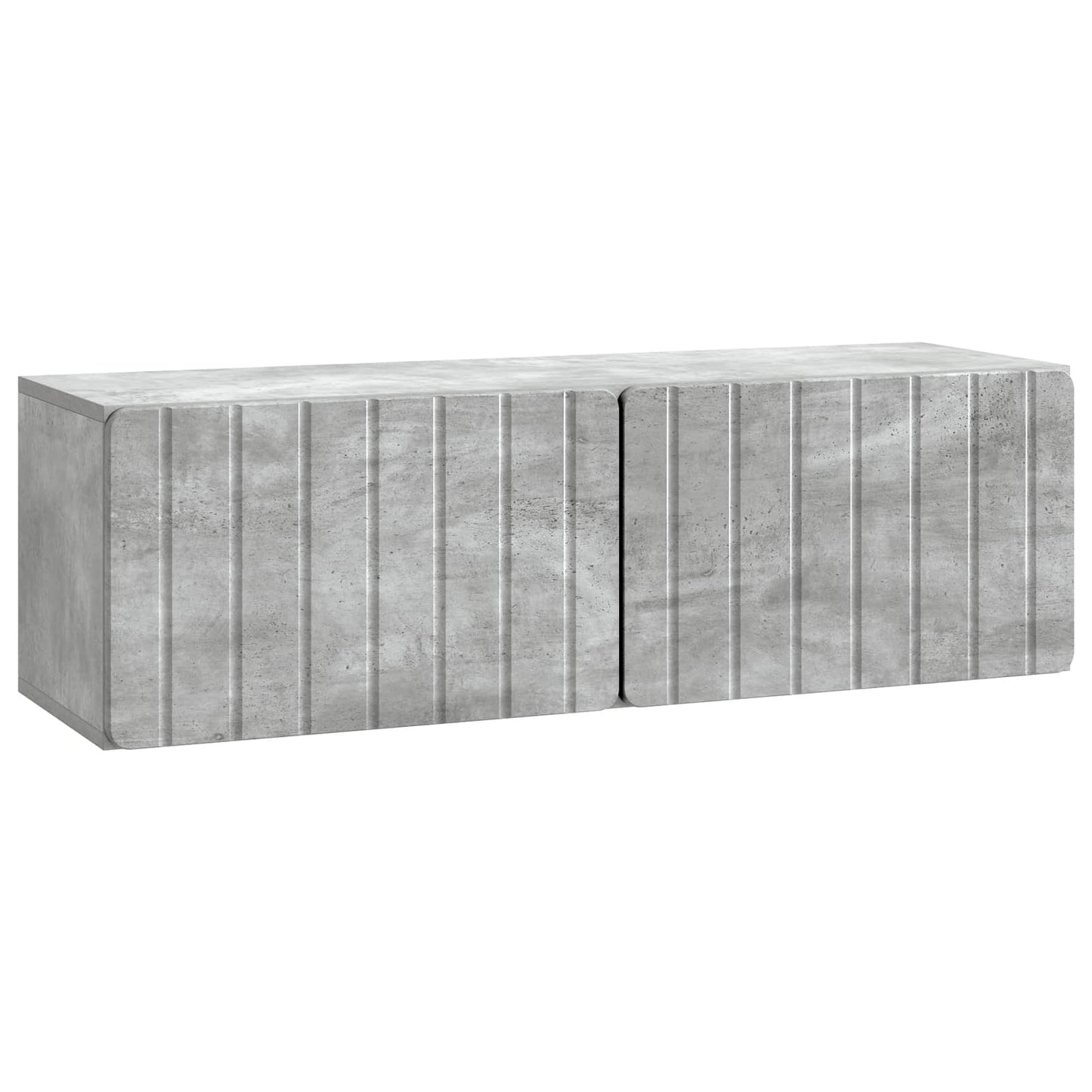 vidaXL Wall-Mounted TV Cabinet 98 x 31 x 30 cm Concrete Grey