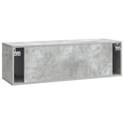 vidaXL Wall-Mounted TV Cabinet 98 x 31 x 30 cm Concrete Grey