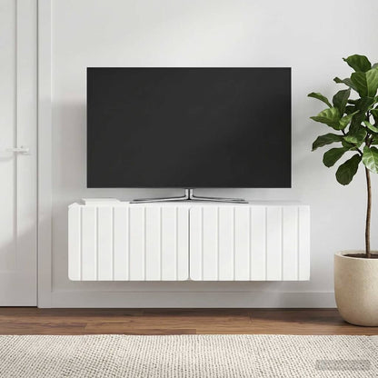 vidaXL Wall-Mounted TV Cabinet 98 x 31 x 30 cm High Gloss White
