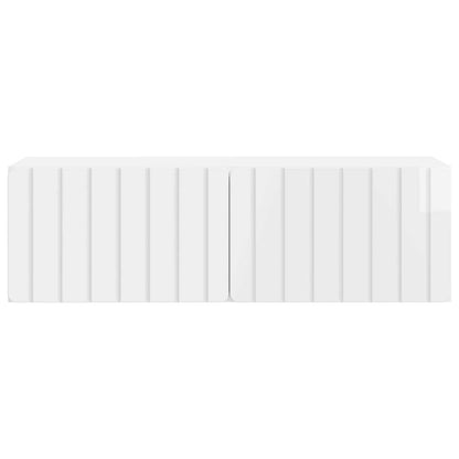 vidaXL Wall-Mounted TV Cabinet 98 x 31 x 30 cm High Gloss White
