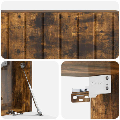 vidaXL Wall-Mounted TV Cabinet 98 x 31 x 30 cm Smoked Oak