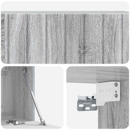 vidaXL Wall-Mounted TV Cabinet 98 x 31 x 30 cm Grey Sonoma
