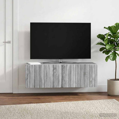 vidaXL Wall-Mounted TV Cabinet 98 x 31 x 30 cm Grey Sonoma