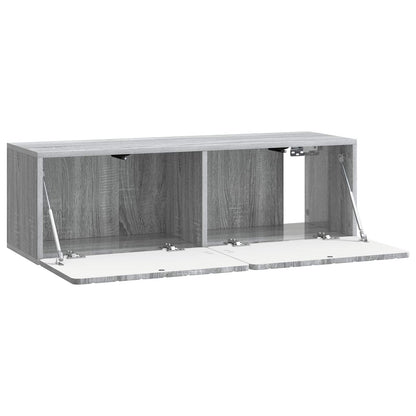 vidaXL Wall-Mounted TV Cabinet 98 x 31 x 30 cm Grey Sonoma
