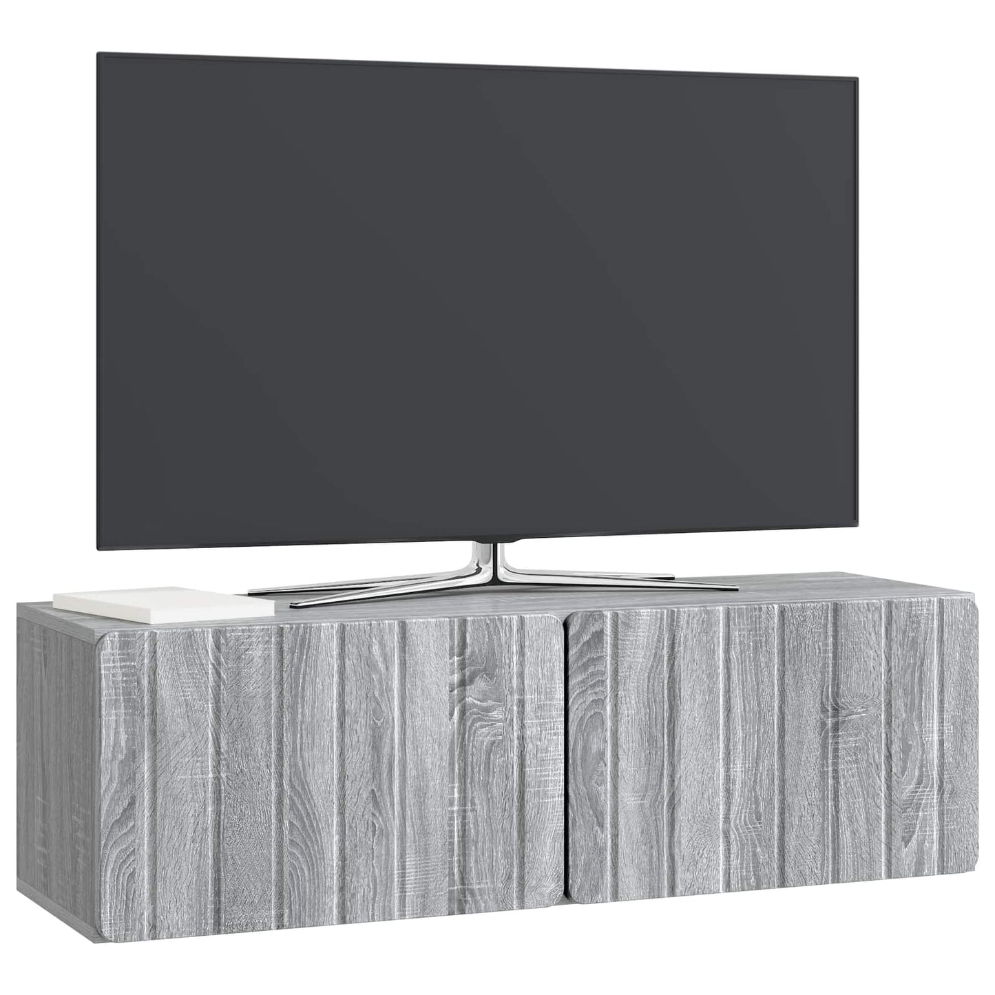 vidaXL Wall-Mounted TV Cabinet 98 x 31 x 30 cm Grey Sonoma