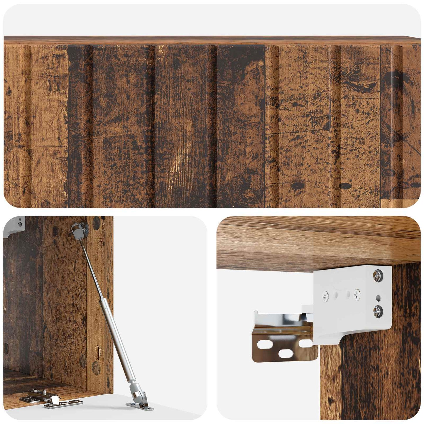 vidaXL Wall-Mounted TV Cabinet Wall-mounted Old Wood 98 x 31 x 30 cm