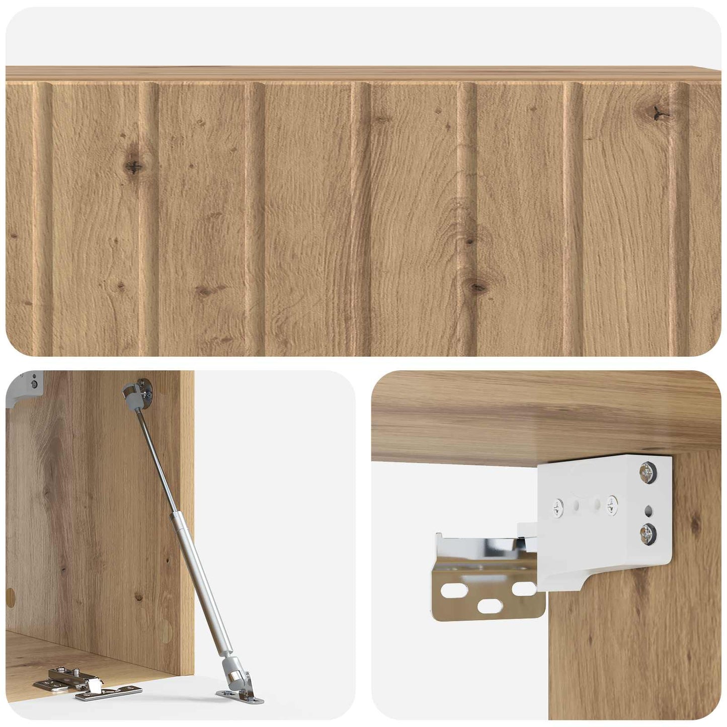 vidaXL Wall-Mounted TV Cabinet 98 x 31 x 30 cm Artisan Oak