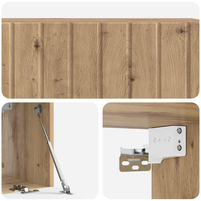 vidaXL Wall-Mounted TV Cabinet 98 x 31 x 30 cm Artisan Oak