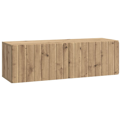 vidaXL Wall-Mounted TV Cabinet 98 x 31 x 30 cm Artisan Oak