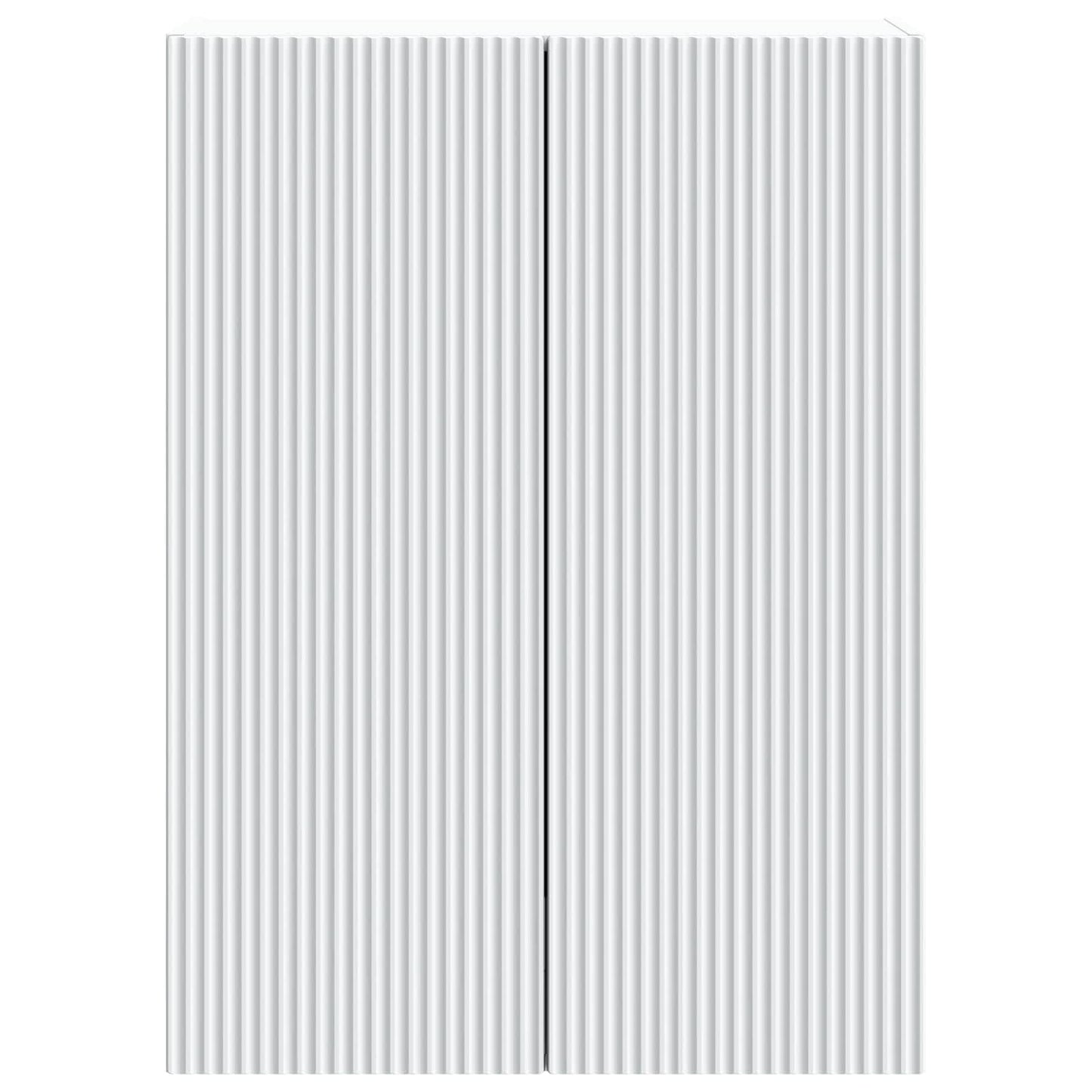 vidaXL Wall-Mounted Cabinet White 66 x 34.5 x 90 cm Engineered Wood