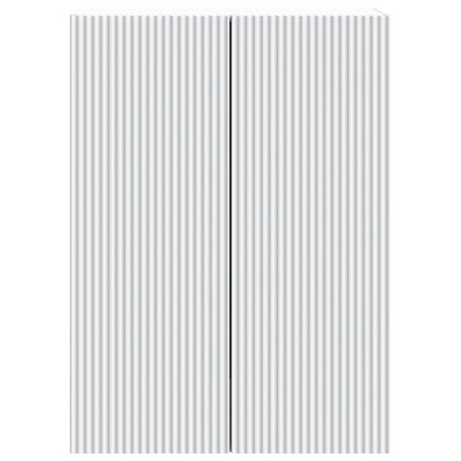 vidaXL Wall-Mounted Cabinet White 66 x 34.5 x 90 cm Engineered Wood
