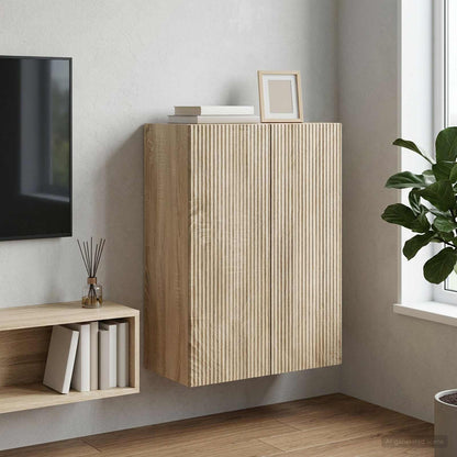 vidaXL Wall-Mounted Cabinet Sonoma Oak 66 x 34.5 x 90 cm