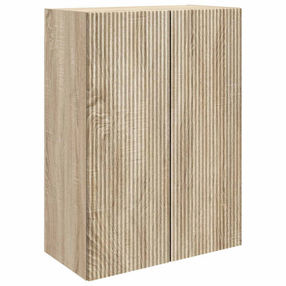 vidaXL Wall-Mounted Cabinet Sonoma Oak 66 x 34.5 x 90 cm