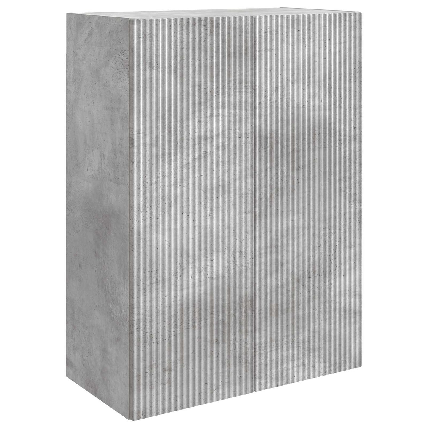 vidaXL Wall-Mounted Cabinet Concrete Grey 66 x 34.5 x 90 cm