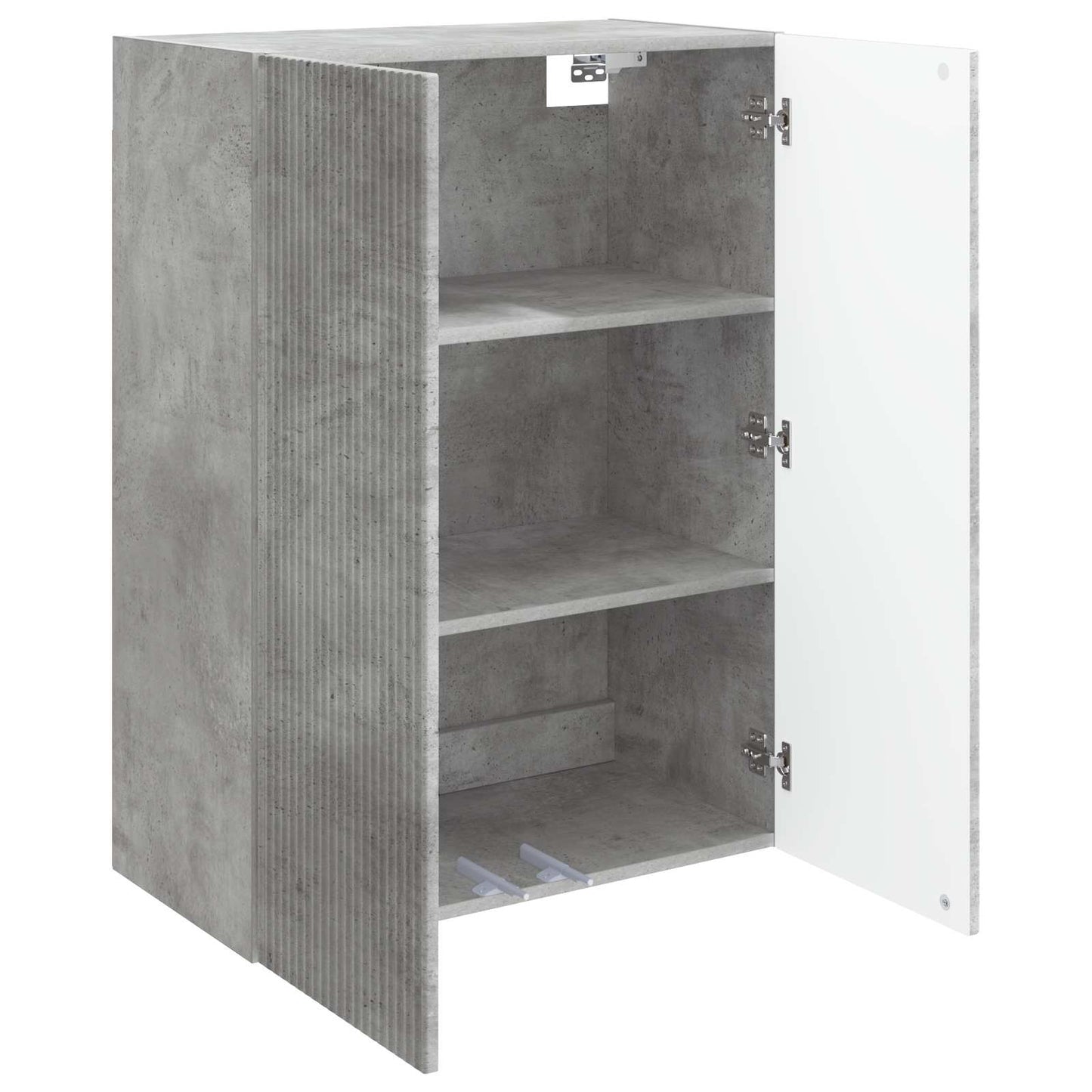 vidaXL Wall-Mounted Cabinet Concrete Grey 66 x 34.5 x 90 cm