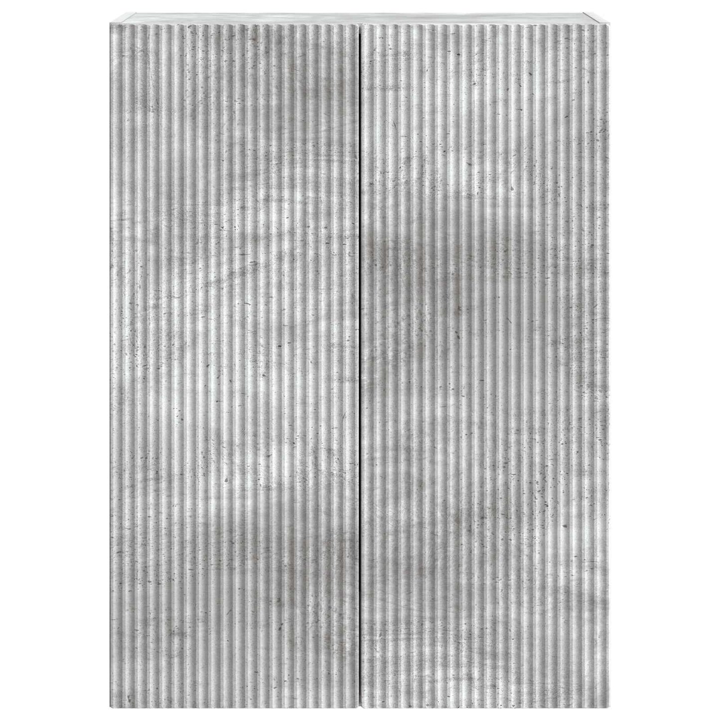 vidaXL Wall-Mounted Cabinet Concrete Grey 66 x 34.5 x 90 cm