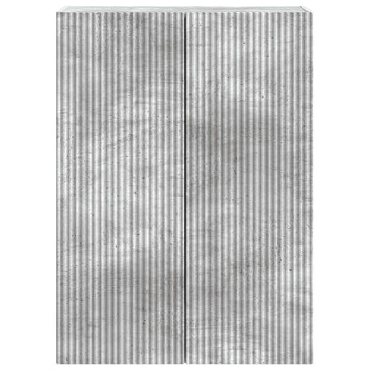 vidaXL Wall-Mounted Cabinet Concrete Grey 66 x 34.5 x 90 cm
