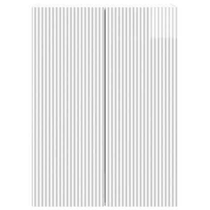 vidaXL Wall-Mounted Cabinet High Gloss White 66 x 34.5 x 90 cm