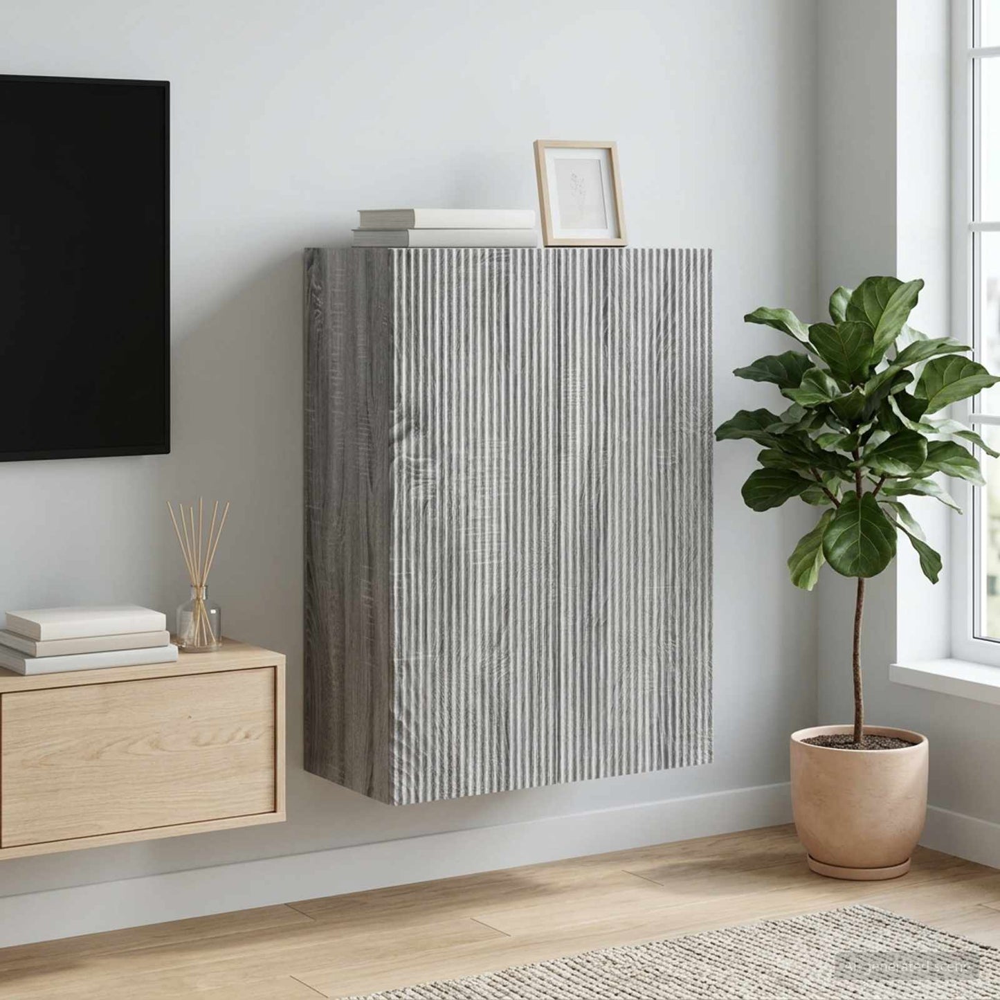 vidaXL Wall-Mounted Cabinet 66 x 34.5 x 90 cm Engineered Wood
