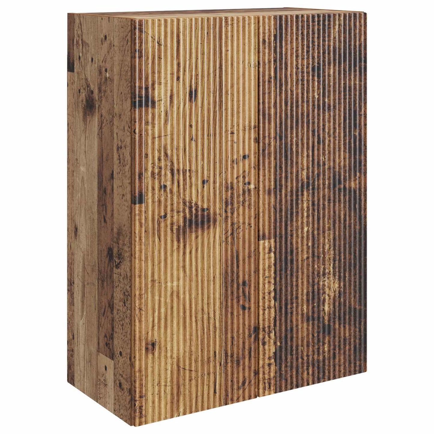 vidaXL Wall-Mounted Cabinet Old Wood 66 x 34.5 x 90 cm Engineered Wood