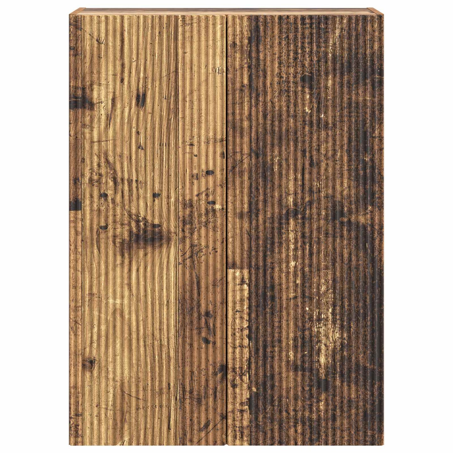 vidaXL Wall-Mounted Cabinet Old Wood 66 x 34.5 x 90 cm Engineered Wood