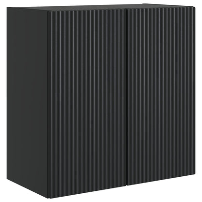 vidaXL Wall-Mounted Cabinet Black 59 x 31 x 60 cm Engineered Wood