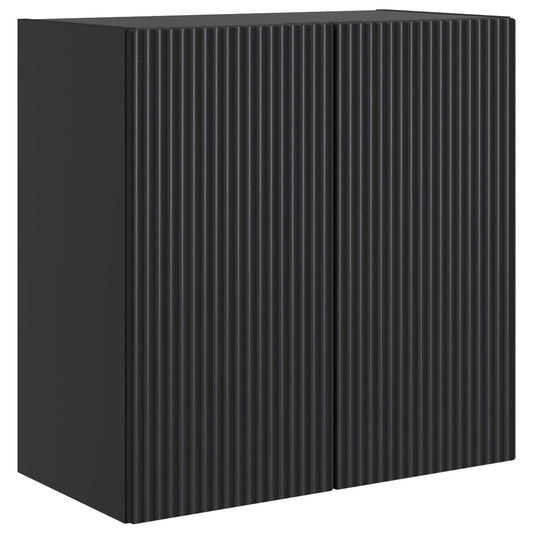 vidaXL Wall-Mounted Cabinet Black 59 x 31 x 60 cm Engineered Wood
