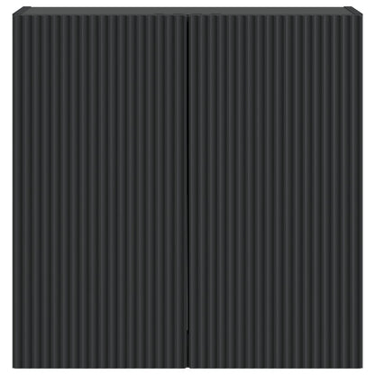 vidaXL Wall-Mounted Cabinet Black 59 x 31 x 60 cm Engineered Wood