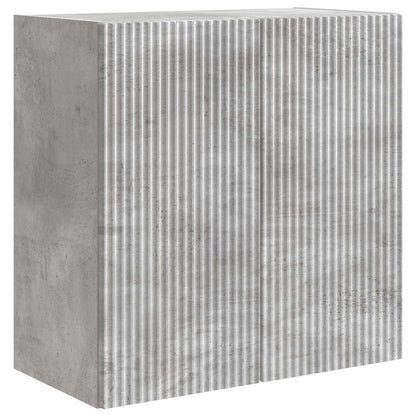 vidaXL Wall-Mounted Cabinet Concrete Grey 59 x 31 x 60 cm
