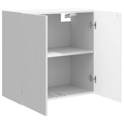 vidaXL Wall-Mounted Cabinet High Gloss White 59 x 31 x 60 cm