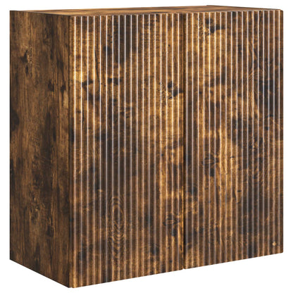vidaXL Wall-Mounted Cabinet 59 x 31 x 60 cm Engineered Wood Smoked Oak