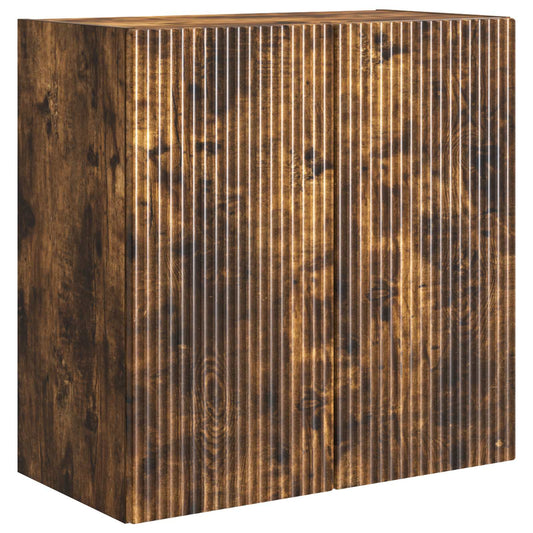 vidaXL Wall-Mounted Cabinet 59 x 31 x 60 cm Engineered Wood Smoked Oak