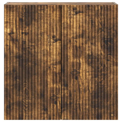 vidaXL Wall-Mounted Cabinet 59 x 31 x 60 cm Engineered Wood Smoked Oak