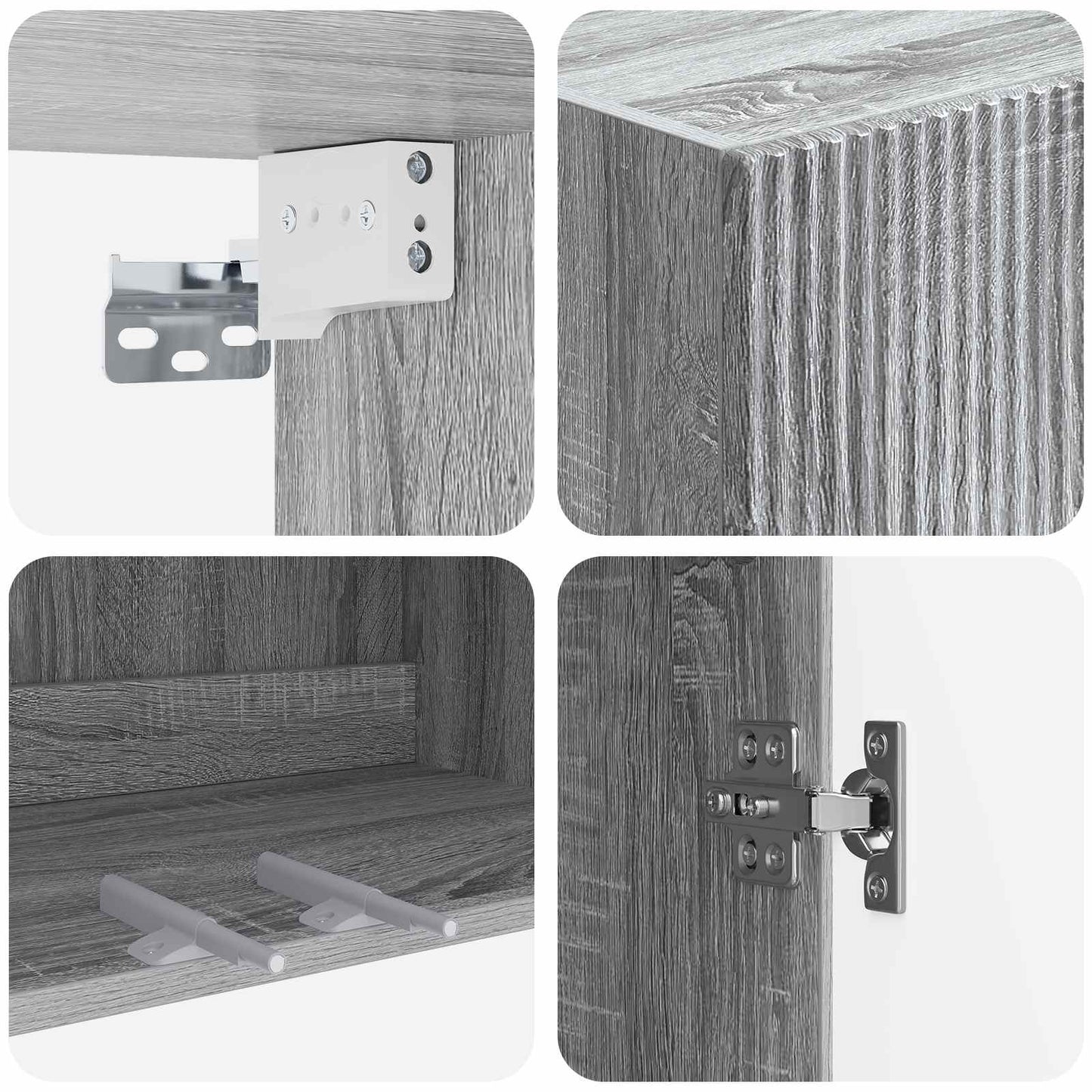 vidaXL Wall-Mounted Cabinet 59 x 31 x 60 cm Engineered Wood
