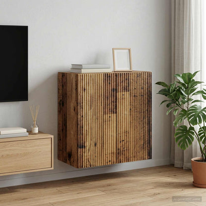 vidaXL Wall-Mounted Cabinet Old Wood 59 x 31 x 60 cm Engineered Wood