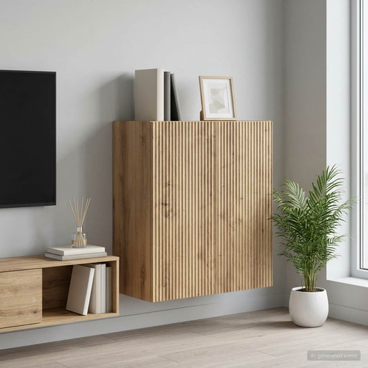 vidaXL Wall-Mounted Cabinet Artisan Oak 59 x 31 x 60 cm