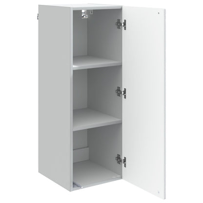 vidaXL Wall-Mounted Cabinet White 33 x 34.5 x 90 cm Engineered Wood