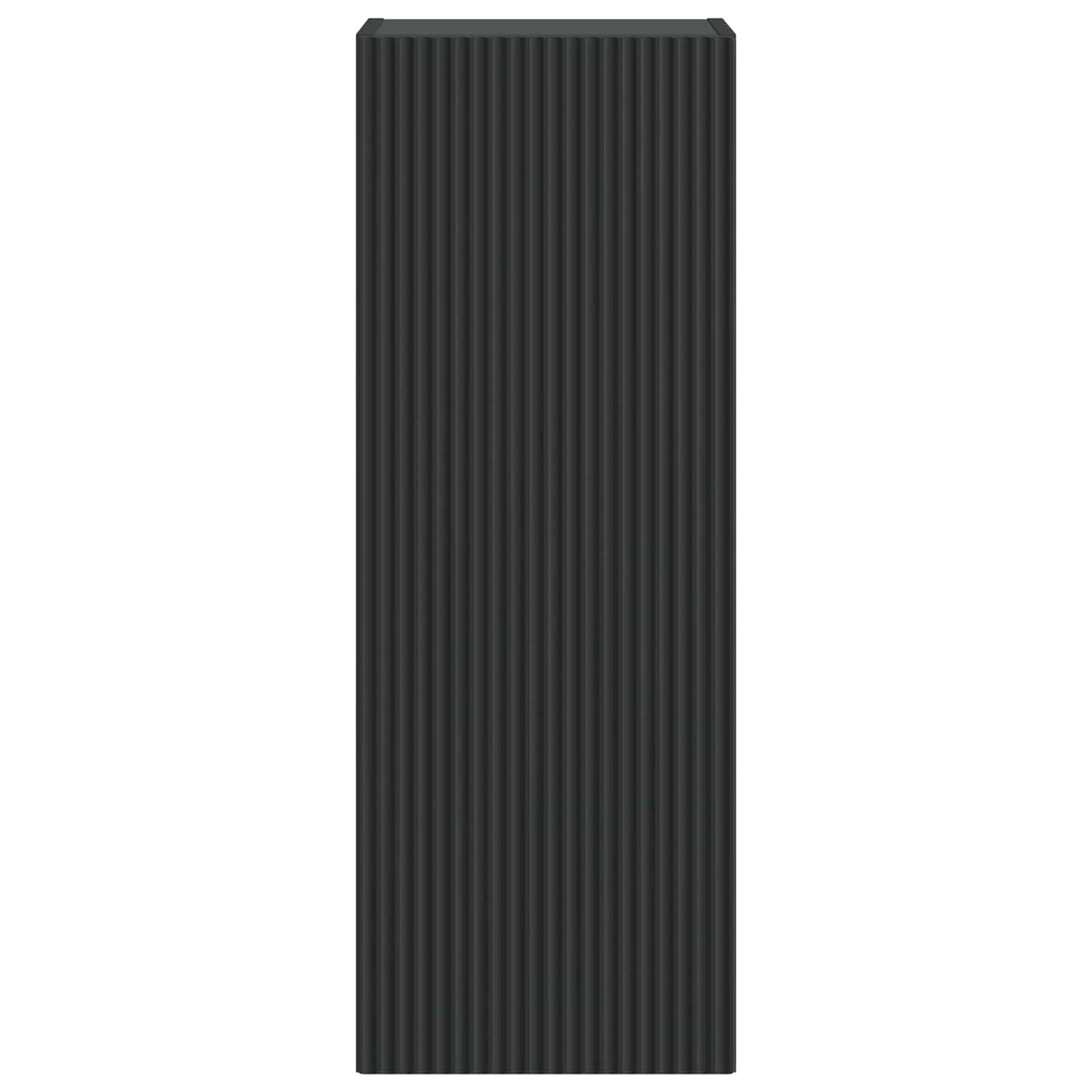 vidaXL Wall-Mounted Cabinet Black 33 x 34.5 x 90 cm Engineered Wood