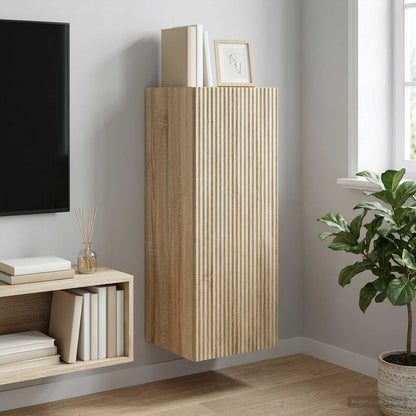 vidaXL Wall-Mounted Cabinet Sonoma Oak 33 x 34.5 x 90 cm