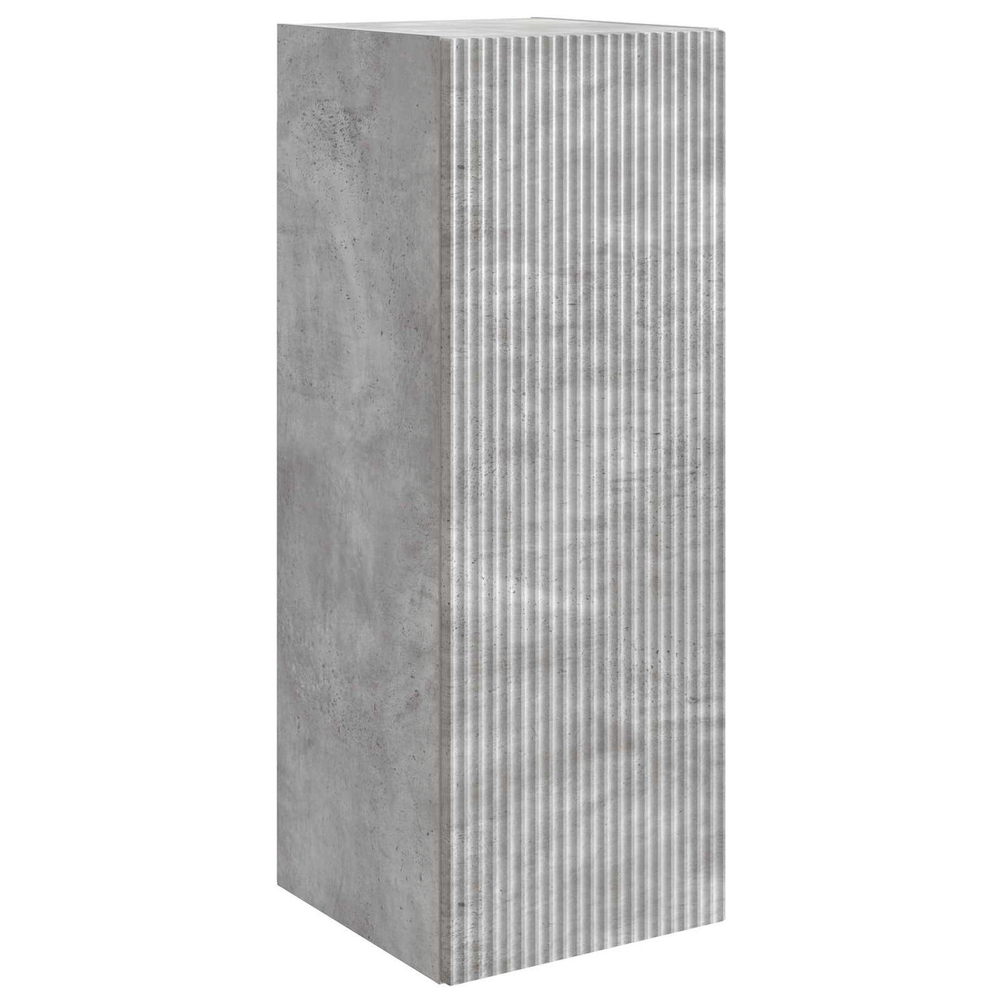 vidaXL Wall-Mounted Cabinet Concrete Grey 33 x 34.5 x 90 cm