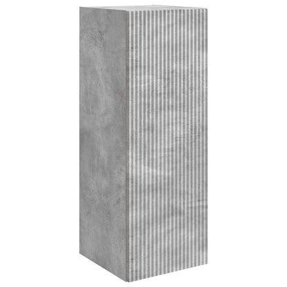 vidaXL Wall-Mounted Cabinet Concrete Grey 33 x 34.5 x 90 cm