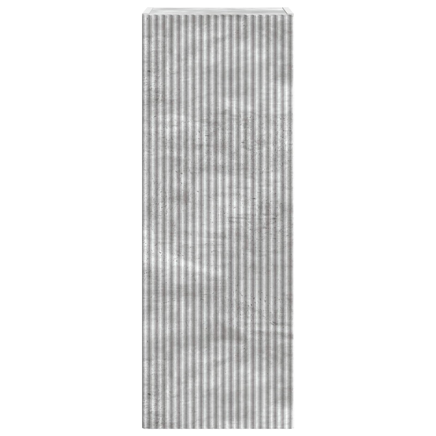 vidaXL Wall-Mounted Cabinet Concrete Grey 33 x 34.5 x 90 cm