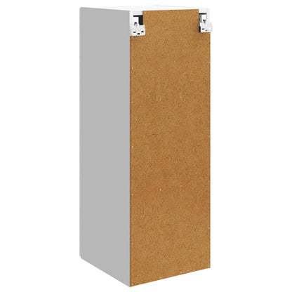 vidaXL Wall-Mounted Cabinet High Gloss White 33 x 34.5 x 90 cm