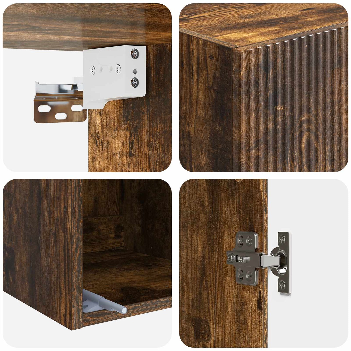 vidaXL Wall-Mounted Cabinet 33 x 34.5 x 90 cm Engineered Wood