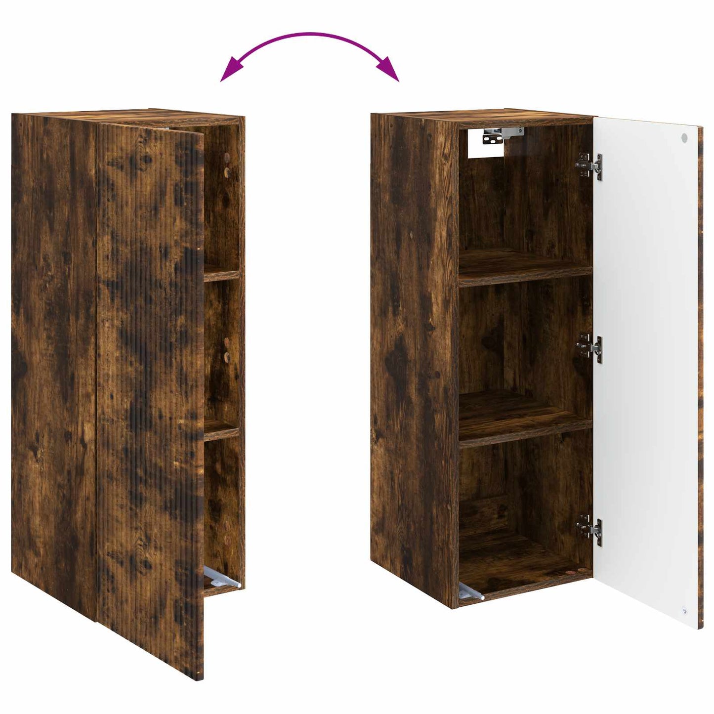 vidaXL Wall-Mounted Cabinet 33 x 34.5 x 90 cm Engineered Wood