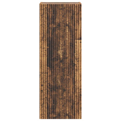 vidaXL Wall-Mounted Cabinet Old Wood 33 x 34.5 x 90 cm Engineered Wood