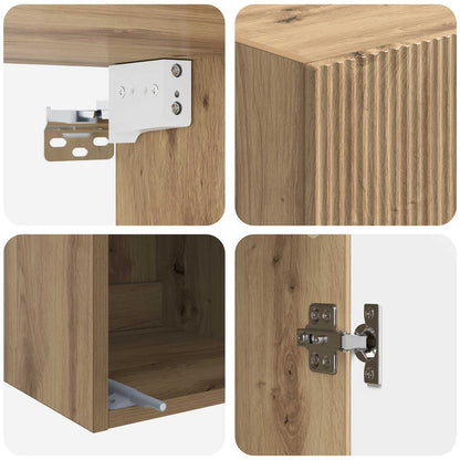 vidaXL Wall-Mounted Cabinet Artisan Oak 33 x 34.5 x 90 cm