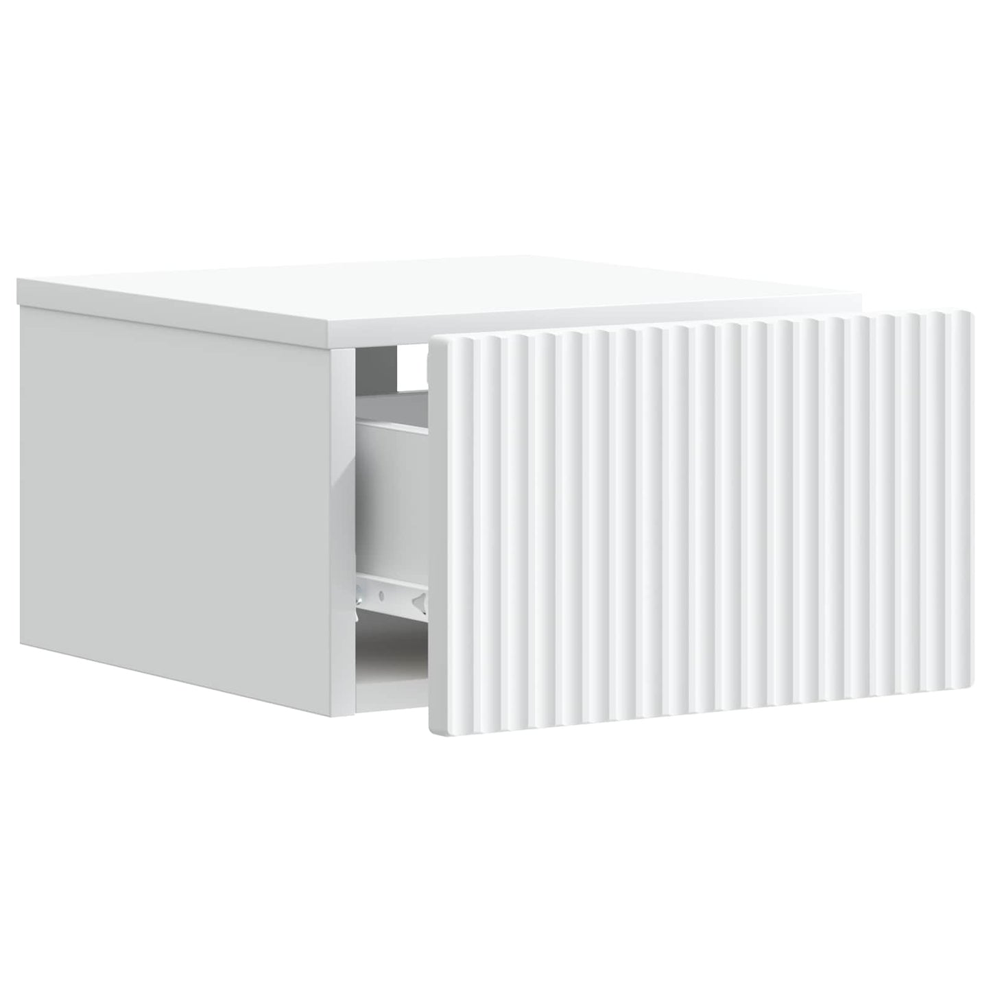 vidaXL Wall-Mounted Bedside Cabinet White 33 x 34.5 x 20 cm